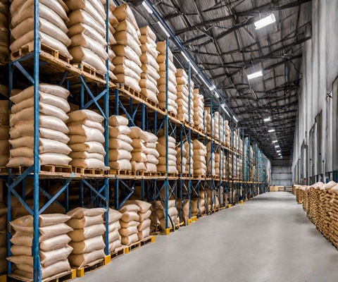 Almacén de sacos de harina